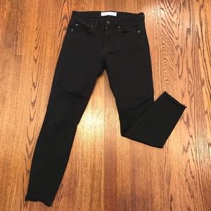 Gap True Skinny Ankle Black Jeans- 28R
